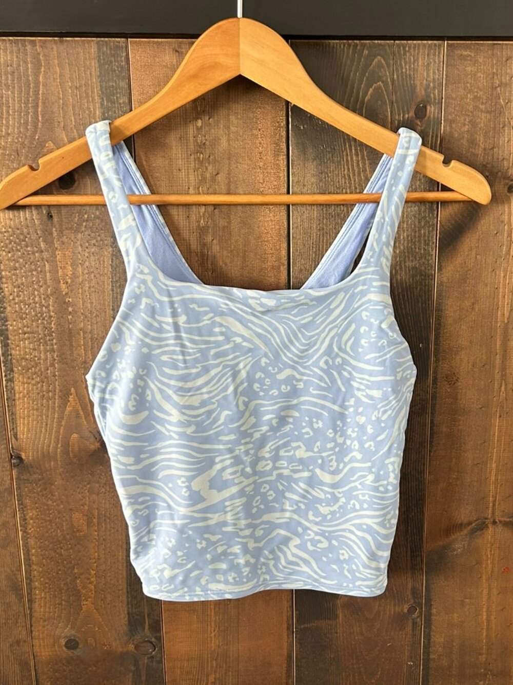 Athleta Girl Vitamin Sea Crop Tankini Top Size XXL/16 Animal Print Swim